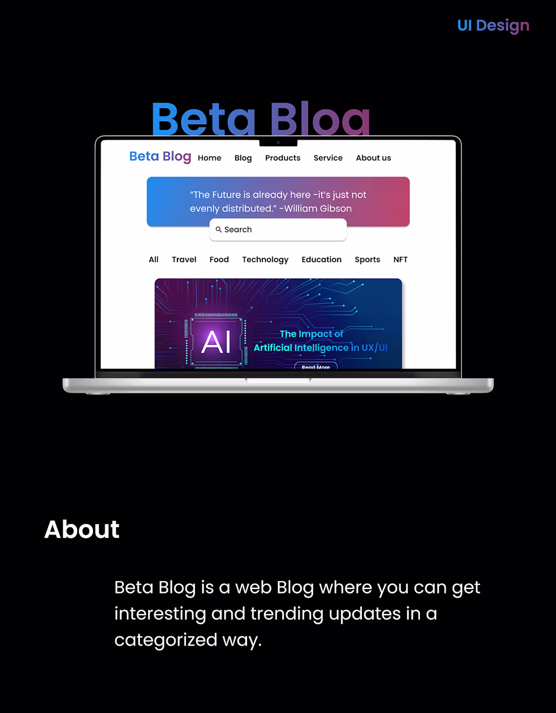 Cover image for Beta Blog | UI Design | Behance