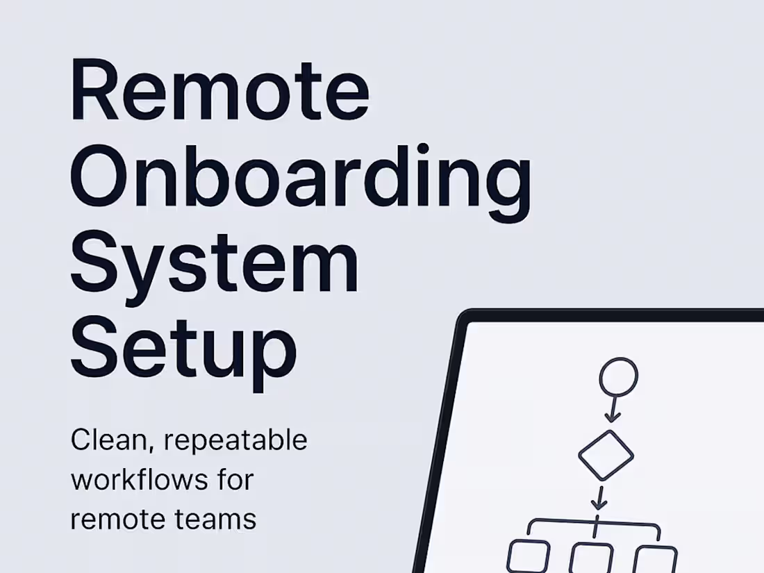 Cover image for Remote Onboarding Experience for SaaS Company
