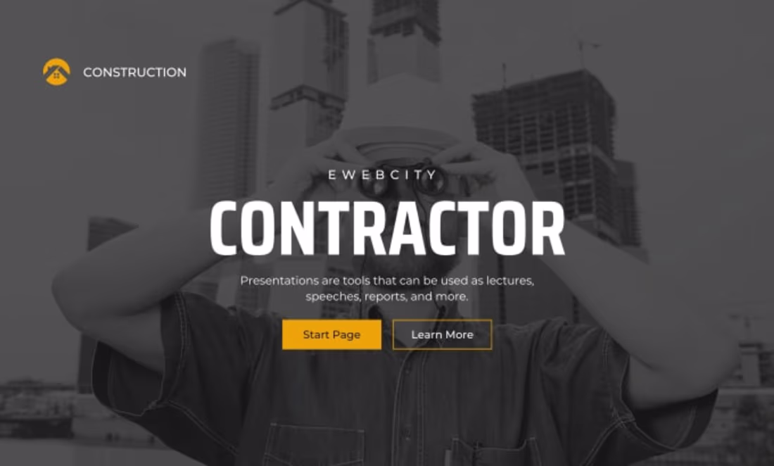 Cover image for I will build websites for contractors, construction, roofing, h…