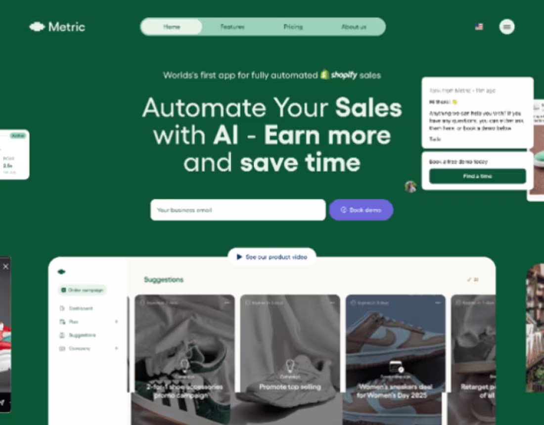 Cover image for Website design Metric.tech Mahdi Webi