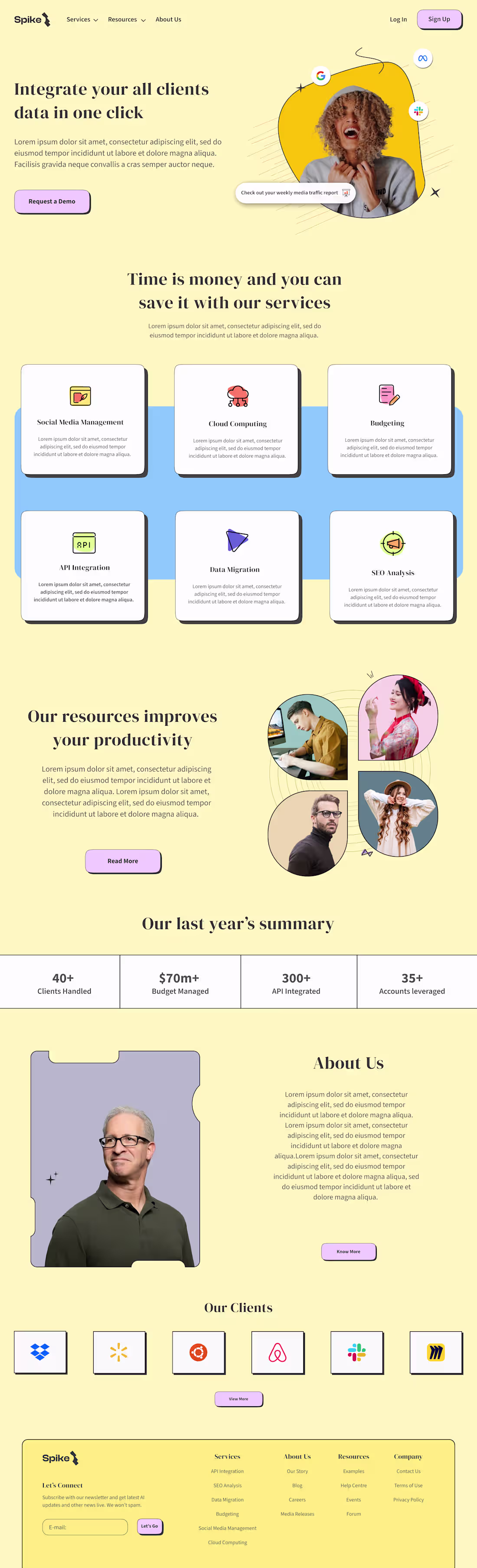 Cover image for Spike : A Tech co Cloud-based, market growth solutions