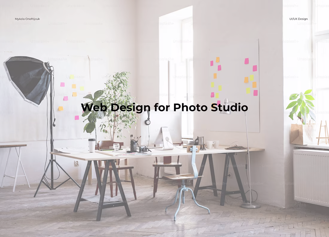 Cover image for Web Design for Photo Studio