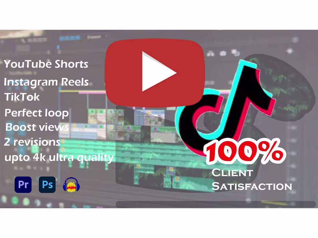 Cover image for Short form videos and Ads | IG Reel, TikTok, YT shorts and more