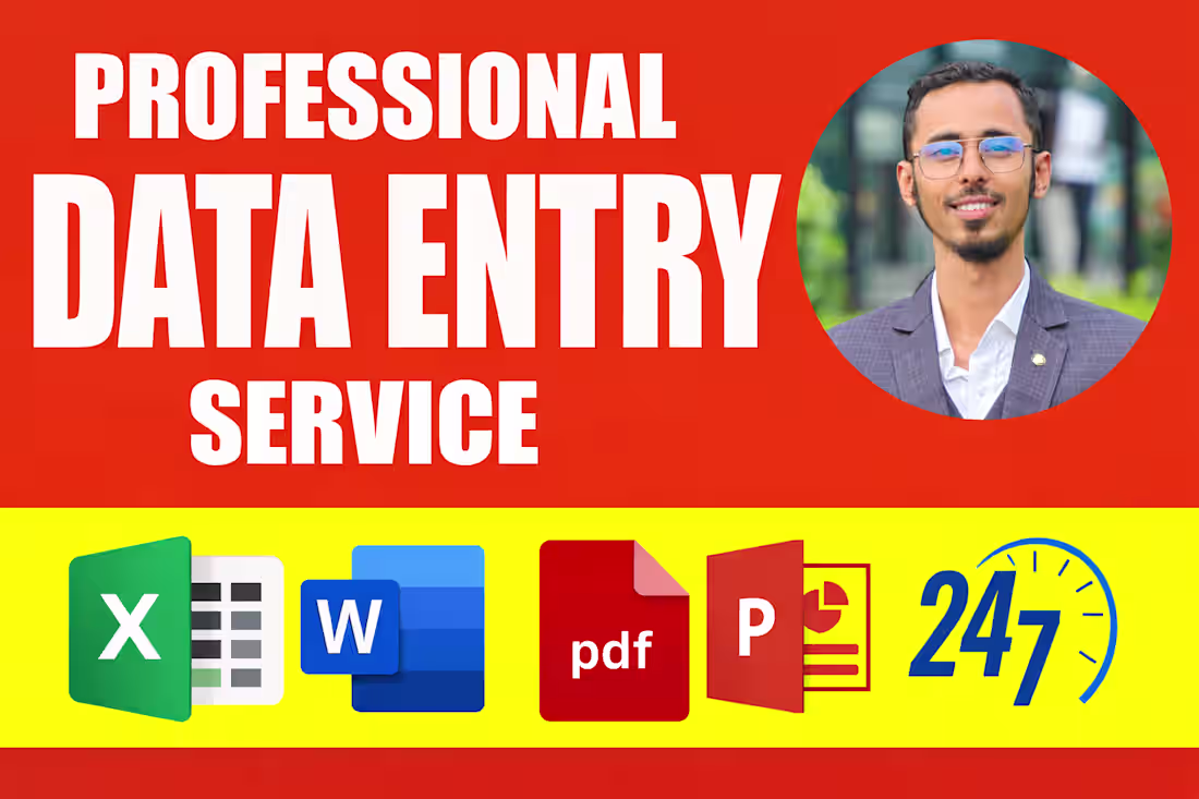 Cover image for Data Entry in Excel/Google Sheets (Cleaning + Formatting)