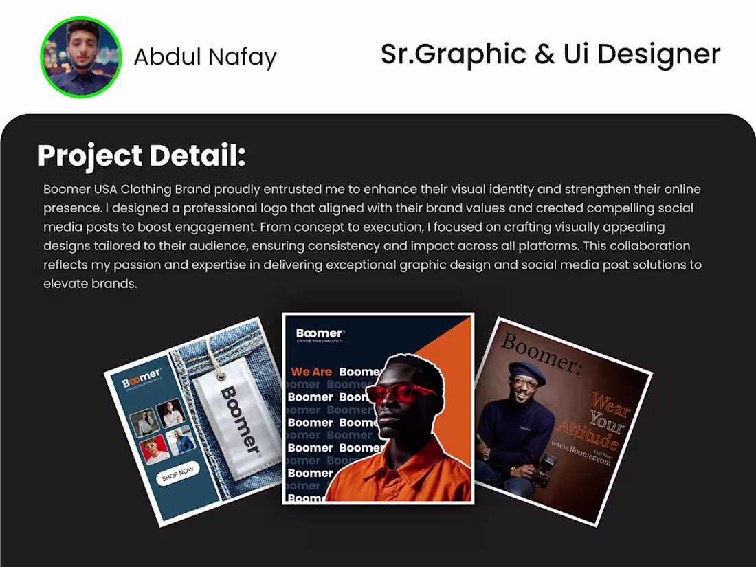 Cover image for Boomer Clothing Brand