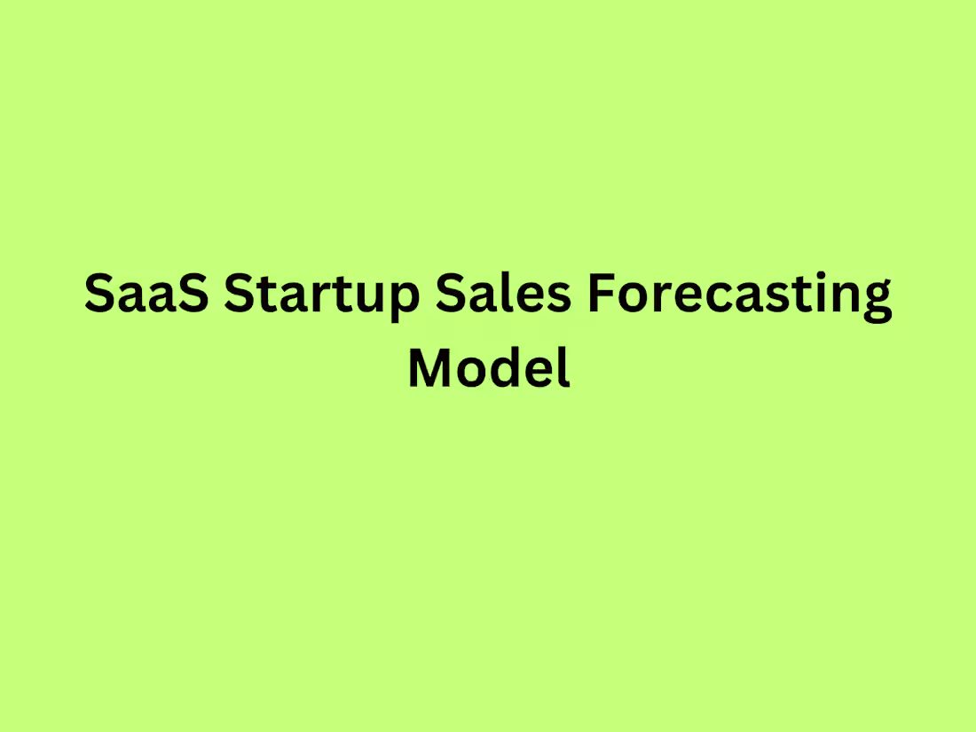 Cover image for Sales Forecasting Model 