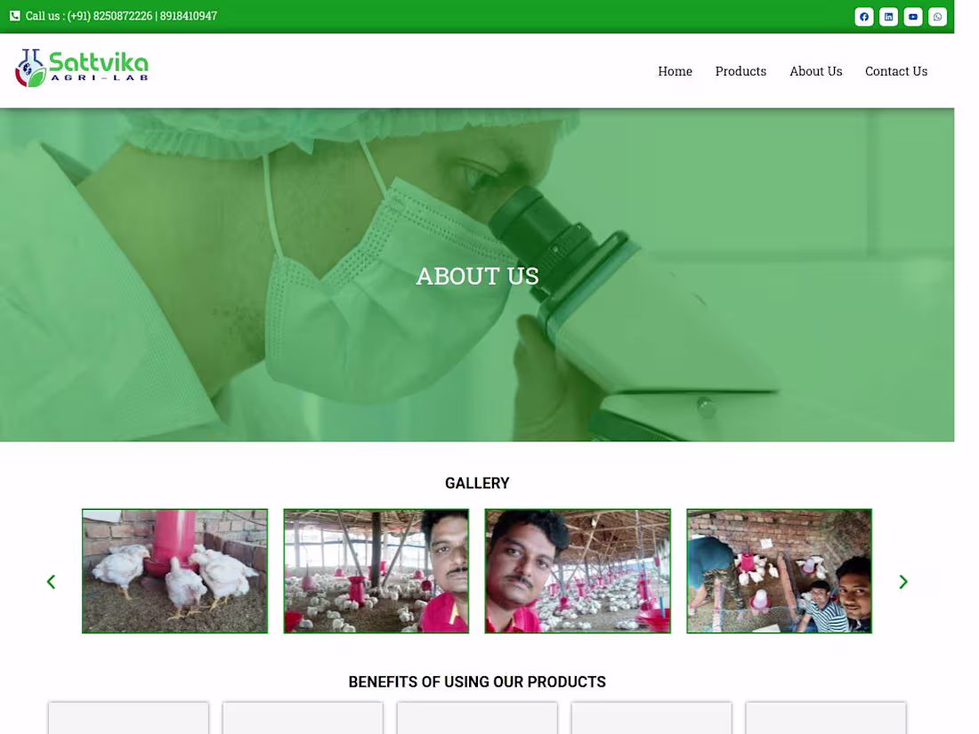 Cover image for Sattvikaagrilab.com