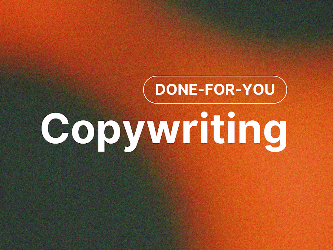 Cover image for Done-for-you Copywriting