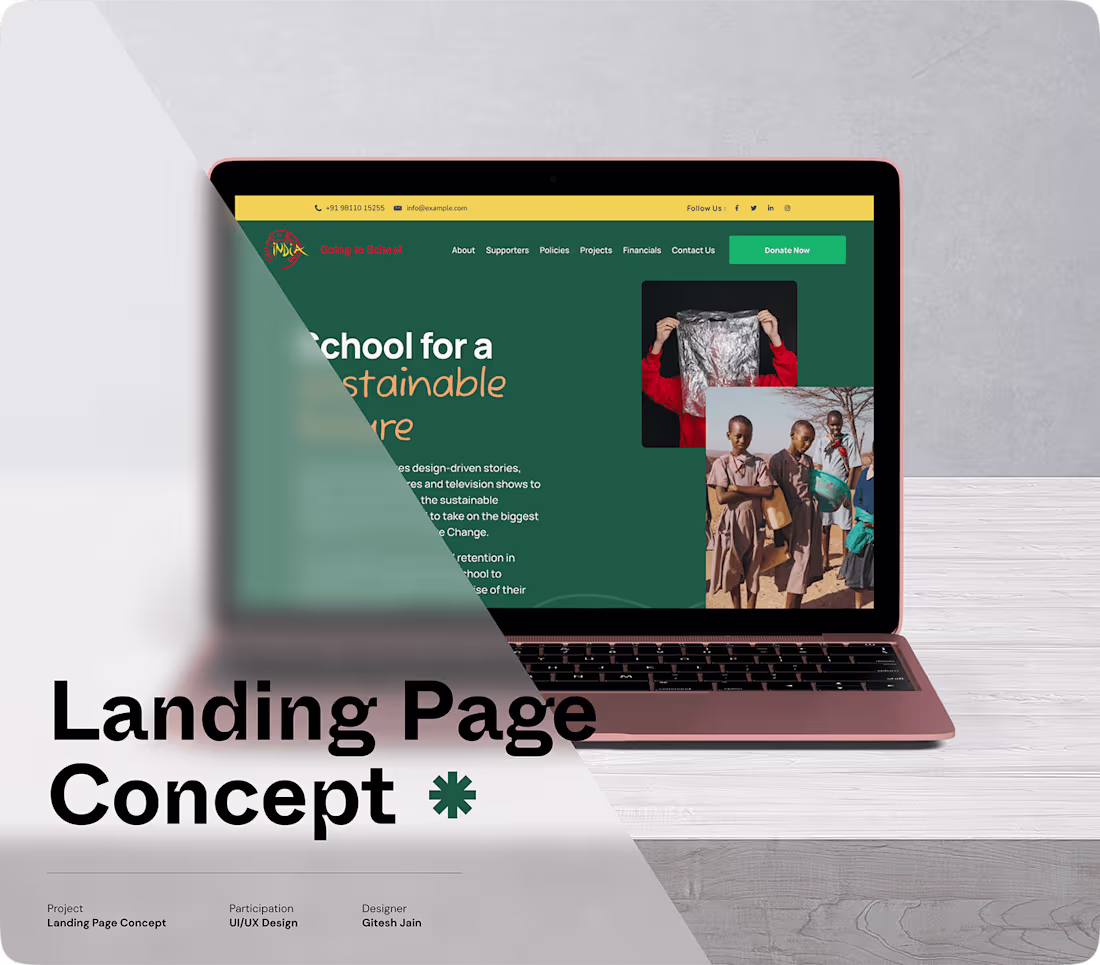 Cover image for Landing Page Concept :: Web Design