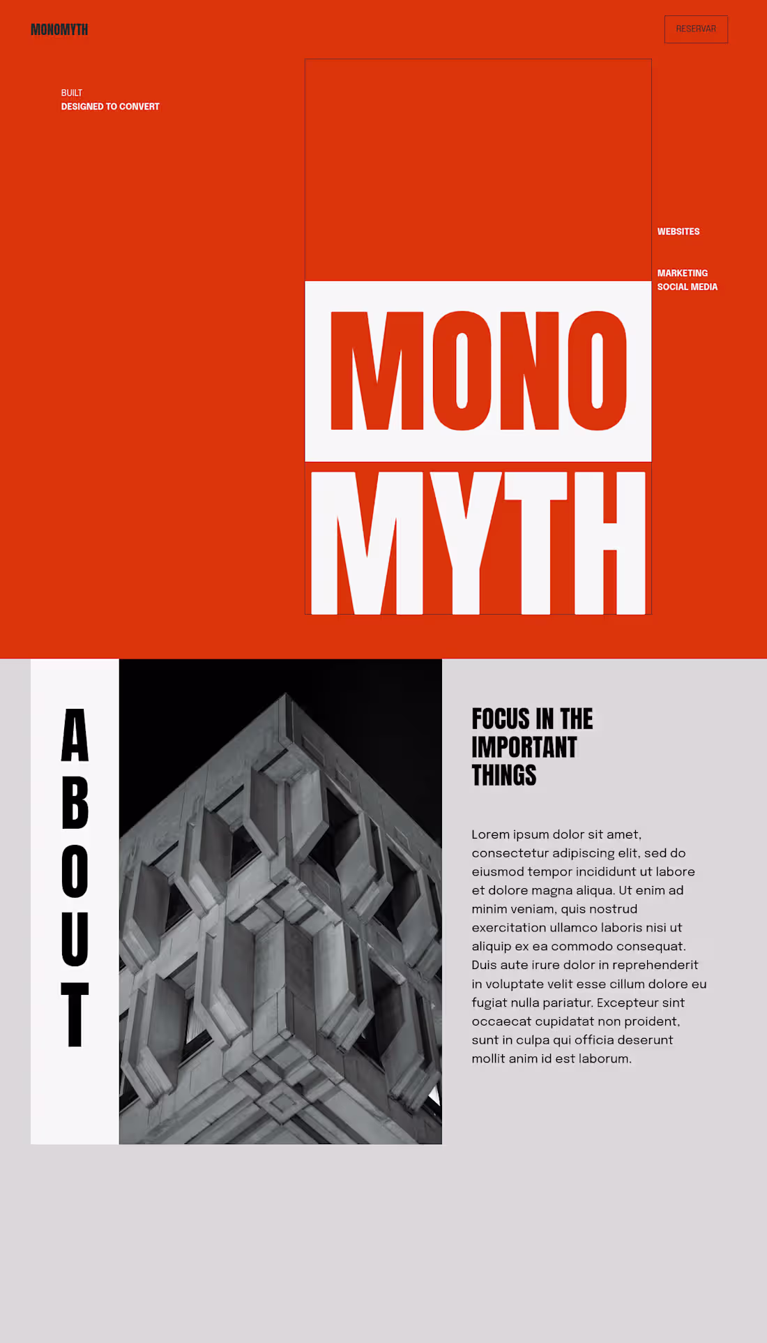 Cover image for Practicing some custom Brutalism design in squarespace, such...