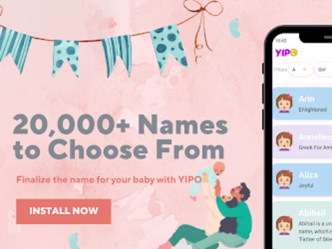 Cover image for Yipo - Cute Baby Names