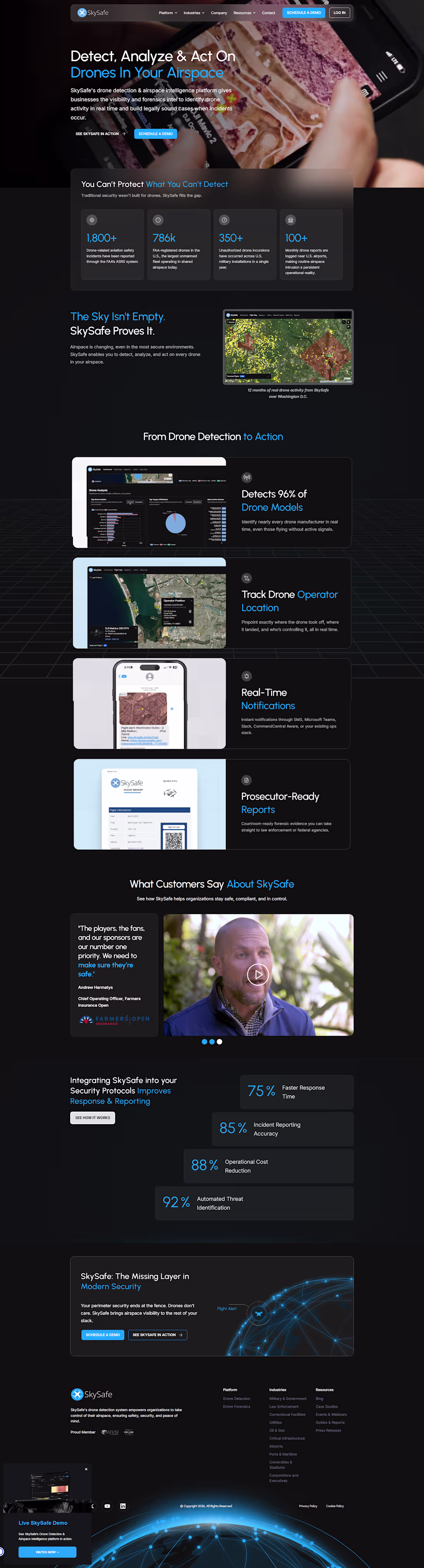 Cover image for SkySafe is a drone detection and
