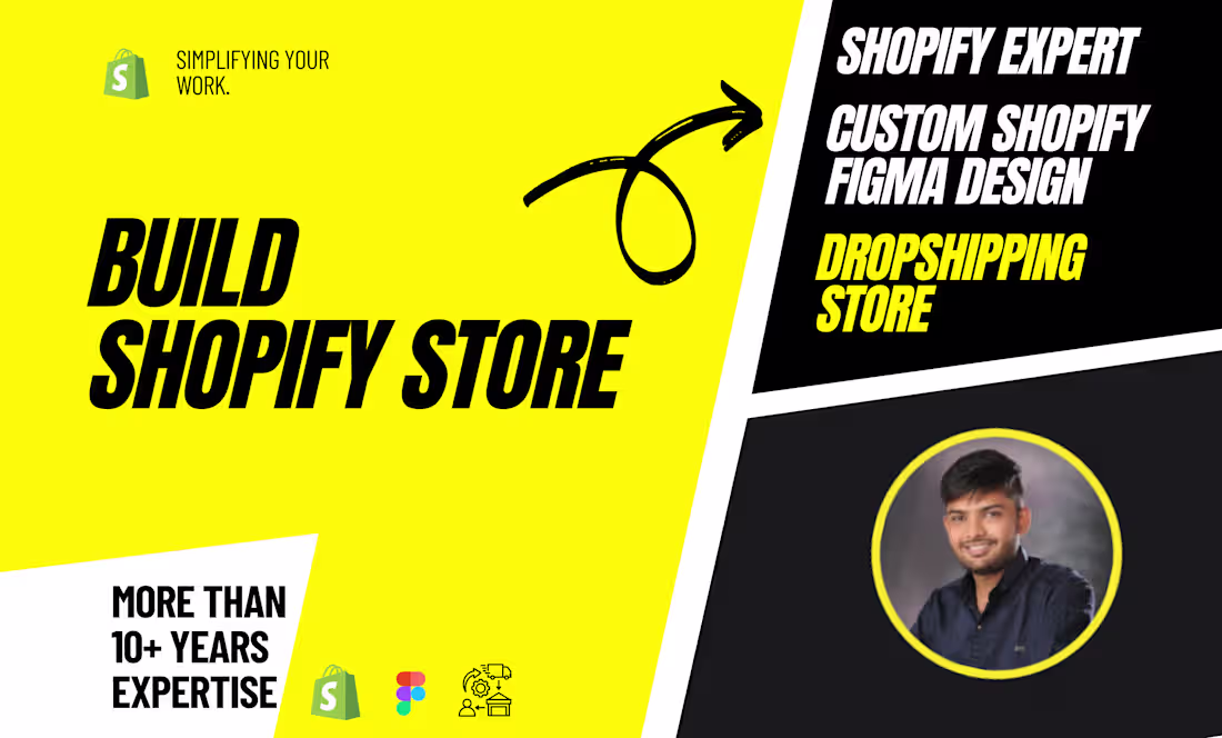 Cover image for develop shopify dropshipping store or shopify website design