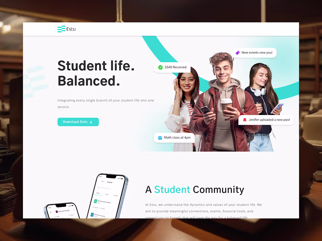 Cover image for Framer Development | Estu |Fin-Tech Company