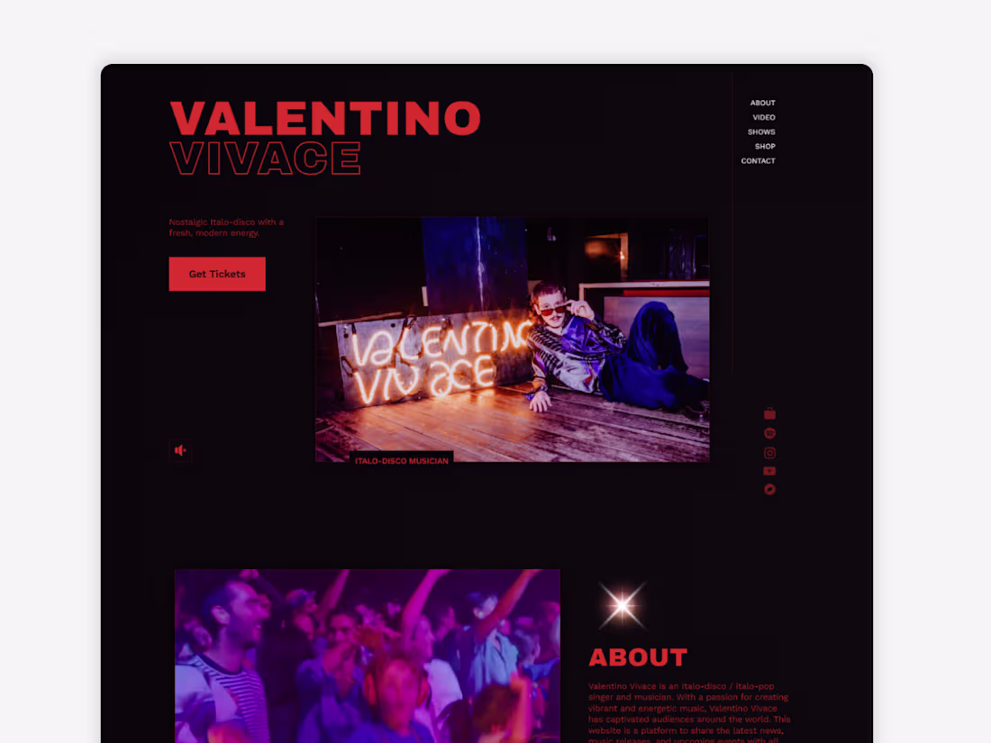 Cover image for Valentino Vivace | Framer Website