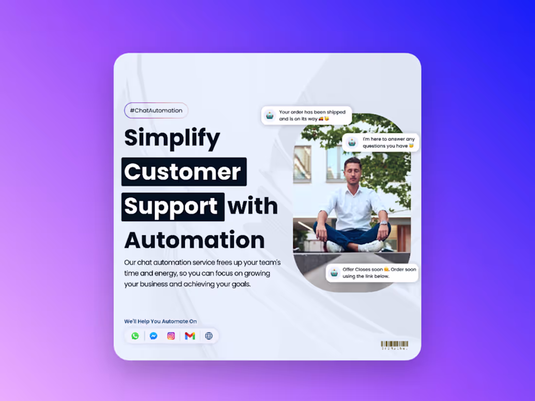 Cover image for Simplify Customer Support | Social Media Post - Design