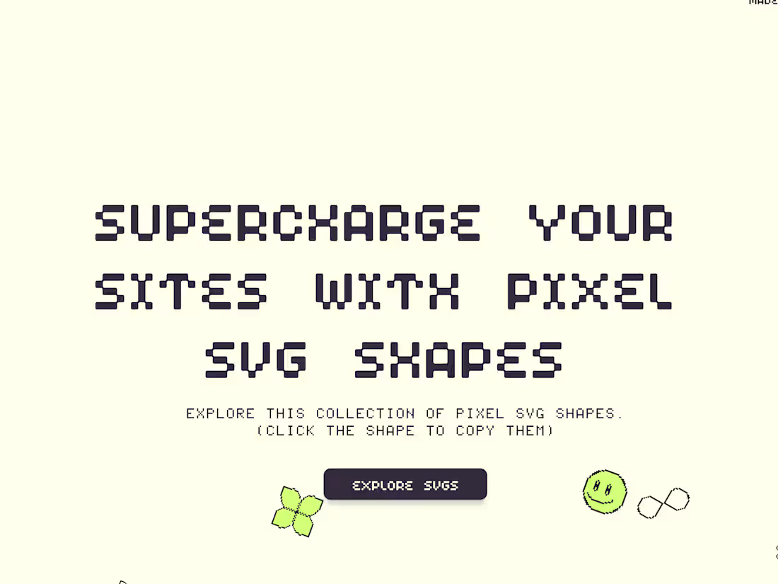 Cover image for Pixel SVGs 