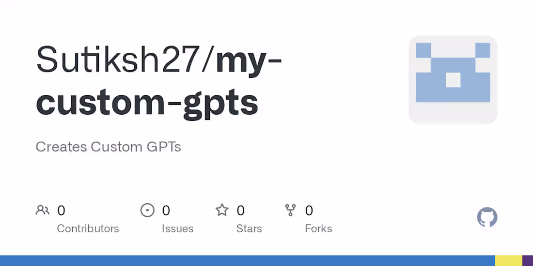 Cover image for Sutiksh27/my-custom-gpts