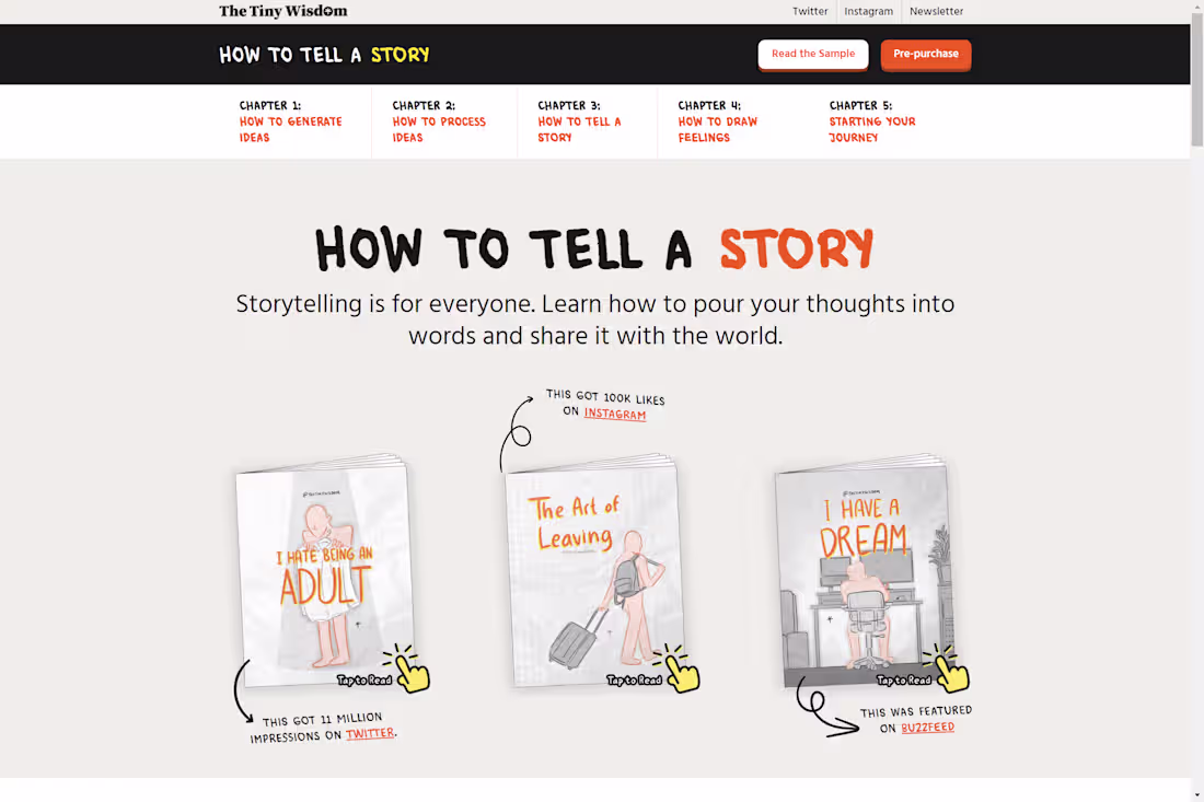 Cover image for The Tiny Wisdom: Webflow Website Design and Development