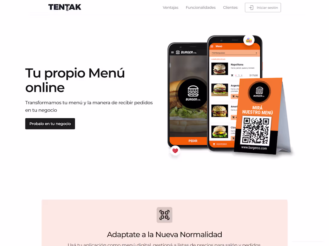 Cover image for Tentak - Online Menu