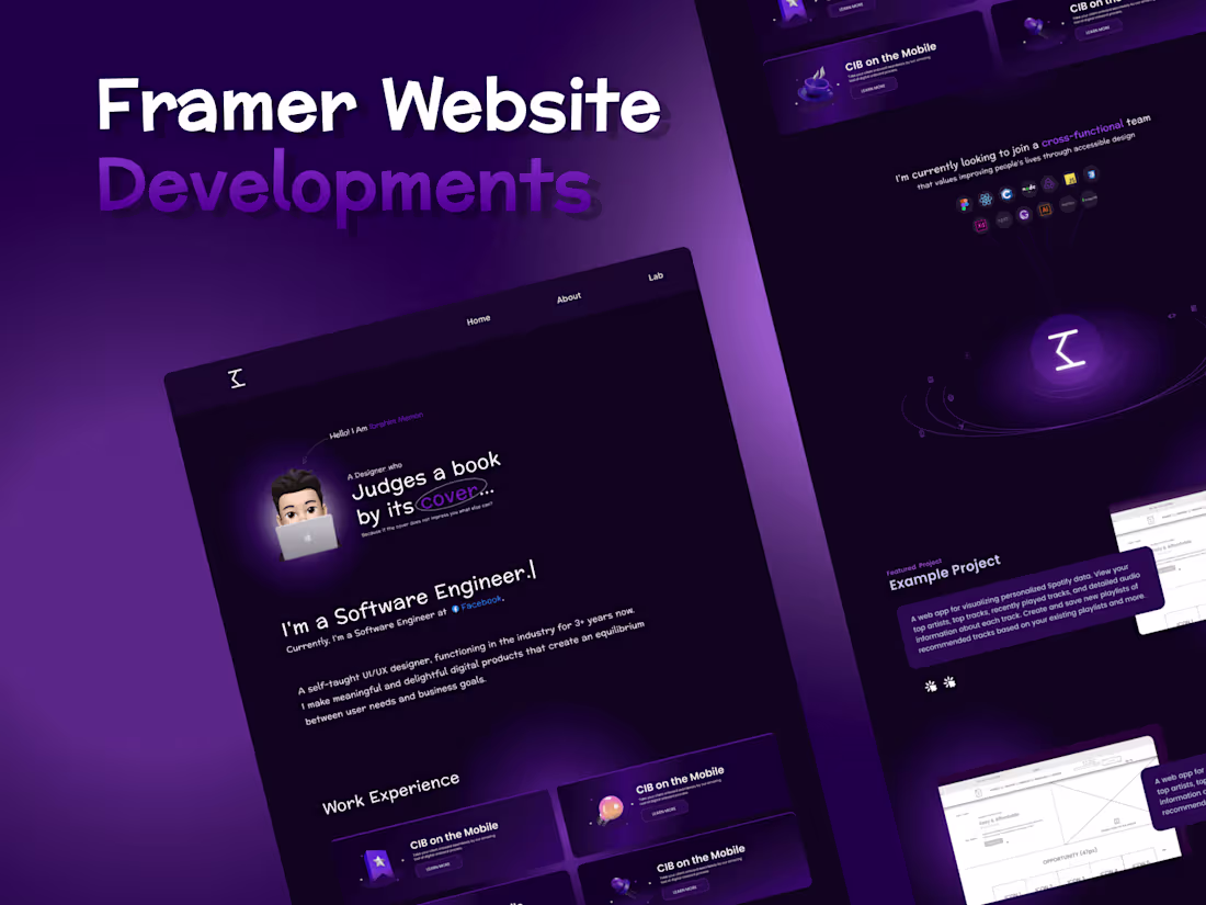 Cover image for Framer Website With Tredning Designs