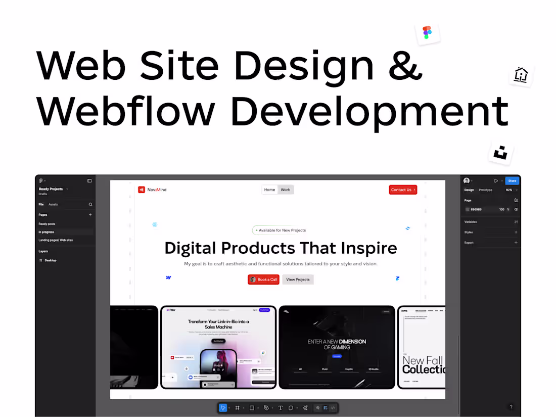 Cover image for Web Site Design & Webflow Development