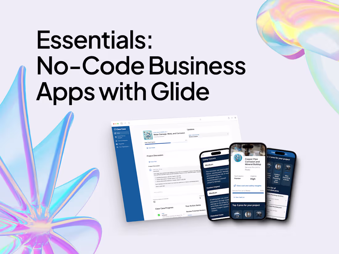 Cover image for Essential No-Code Business Apps with Glide