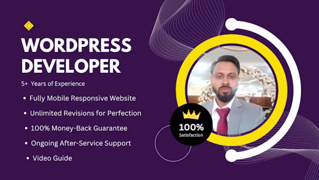 Cover image for design and develop a professional wordpress website and blog