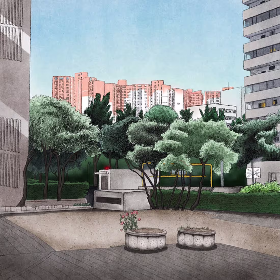 Cover image for A cityscape