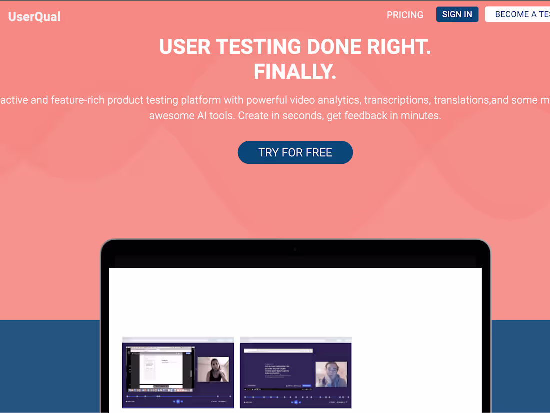 Cover image for UserQual