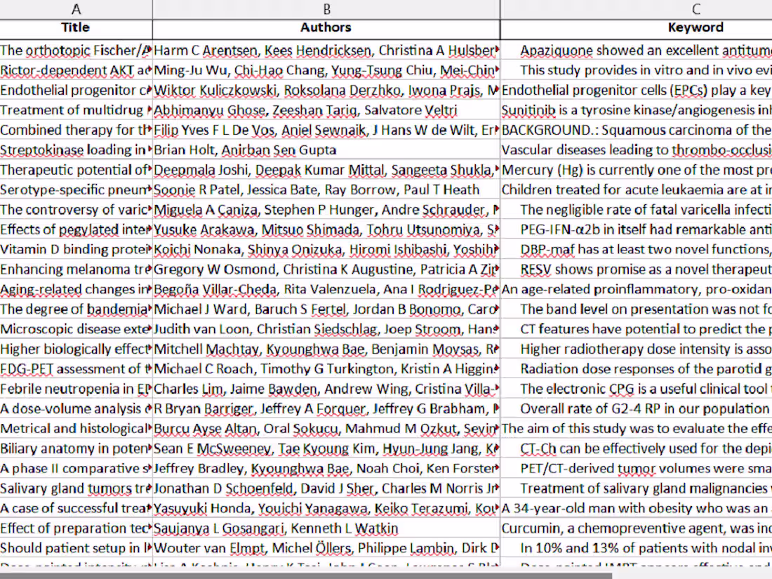 Cover image for Extract publications from PubMed based on research topics