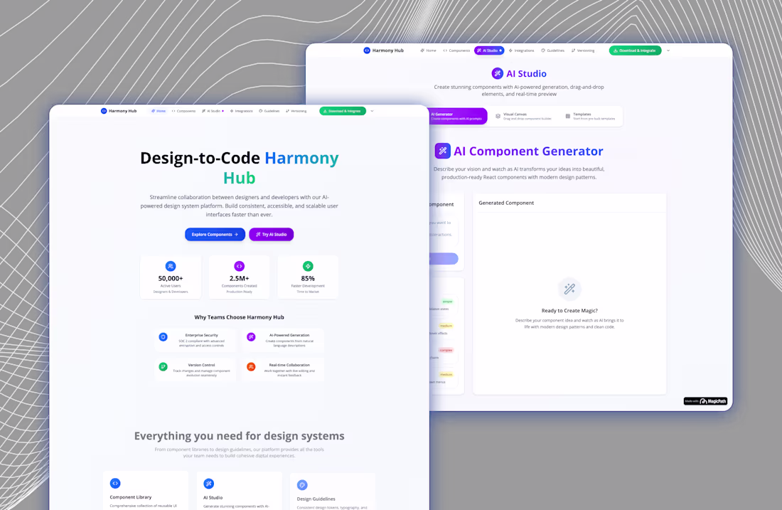 Cover image for Streamline Your Workflow with Harmony Hub's AI Design System