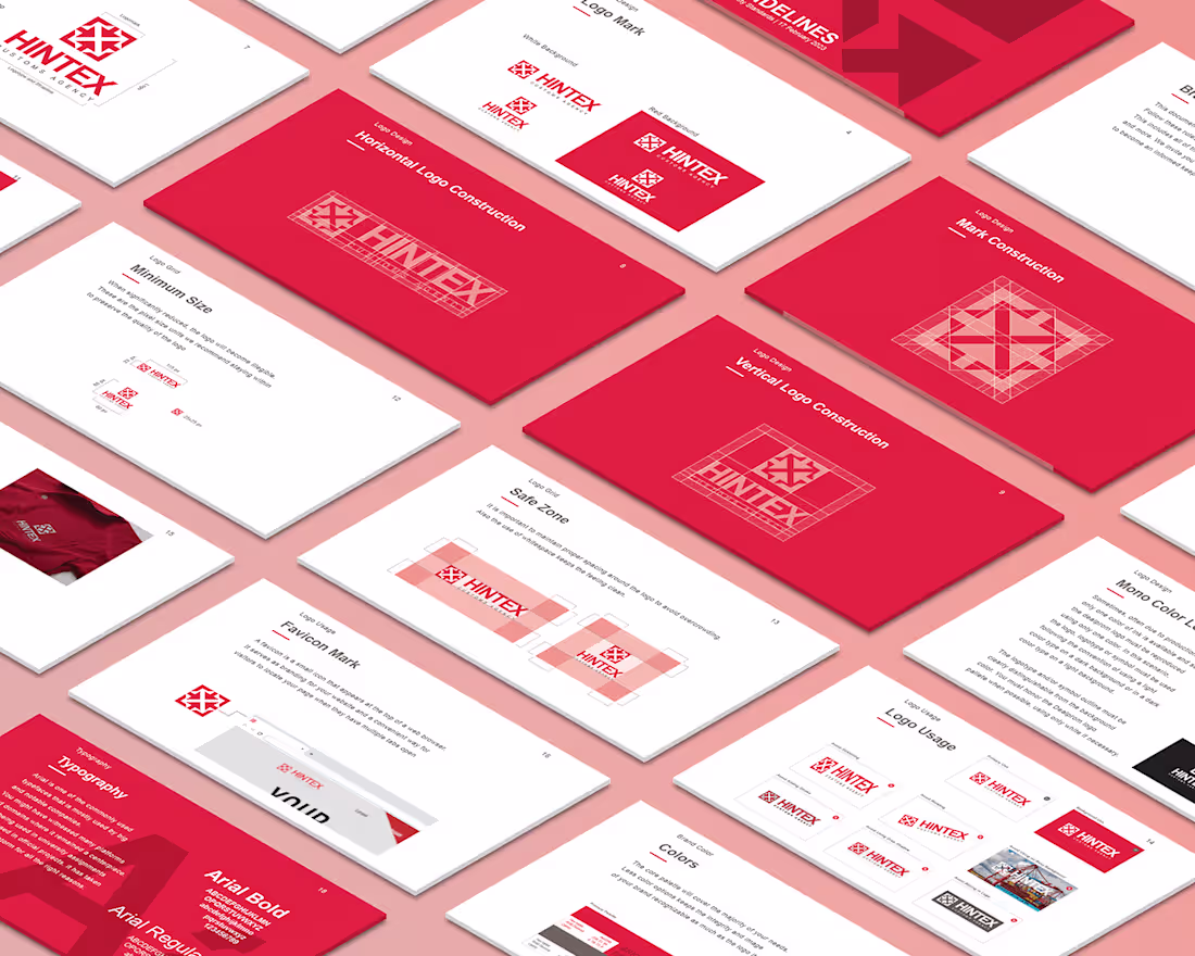 Cover image for Hintex Customs Agency Brand Design on Behance