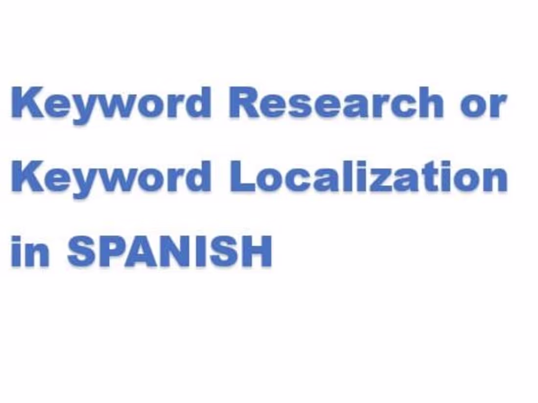 Cover image for Keyword research - Spanish