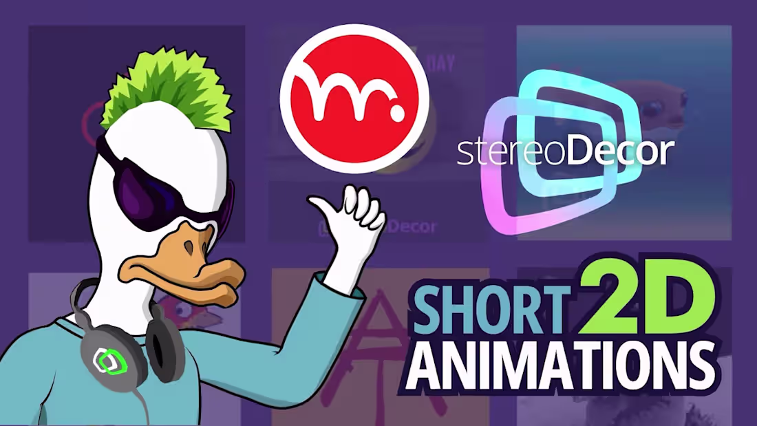 Cover image for 2D animation showreel / Moho / animated cartoony characters, lo…