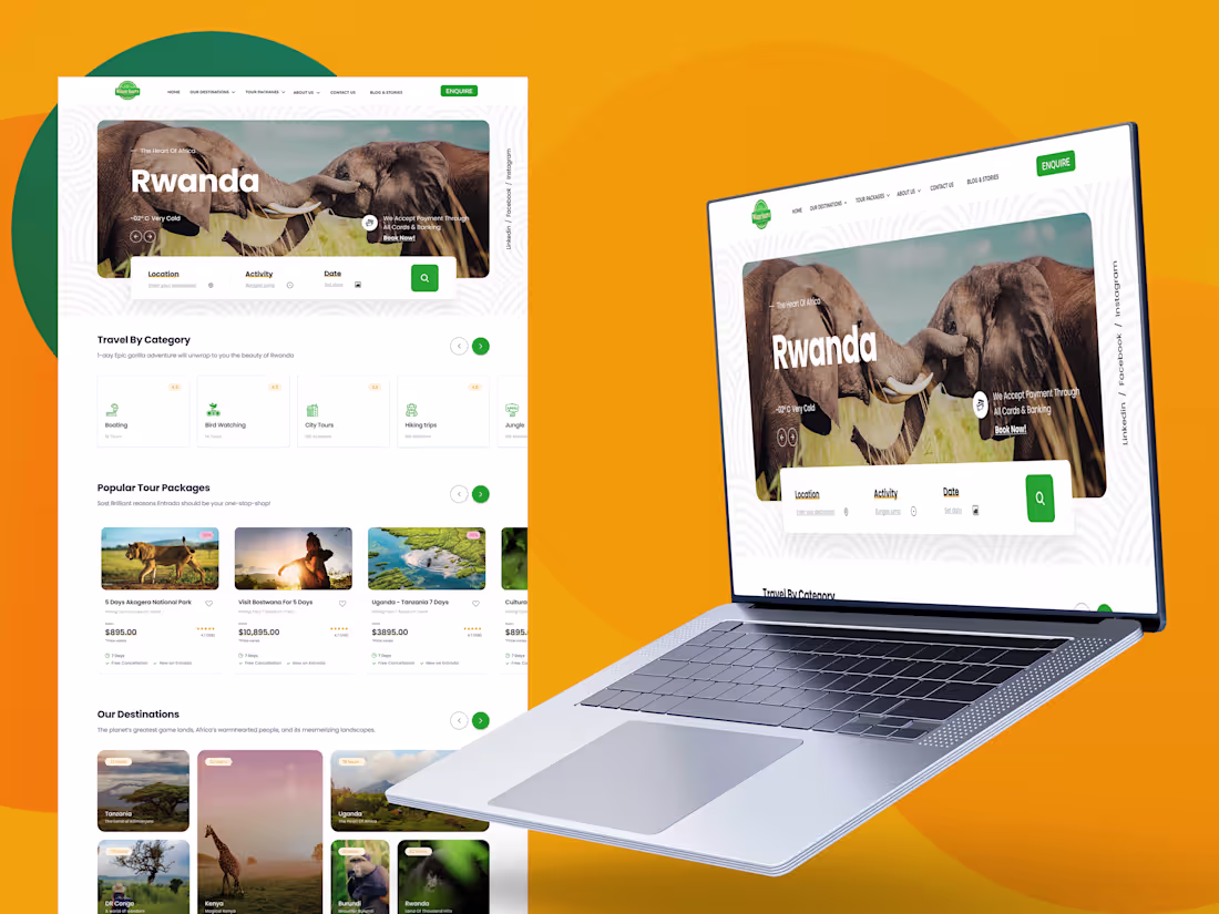 Cover image for Tour & Travel Web development