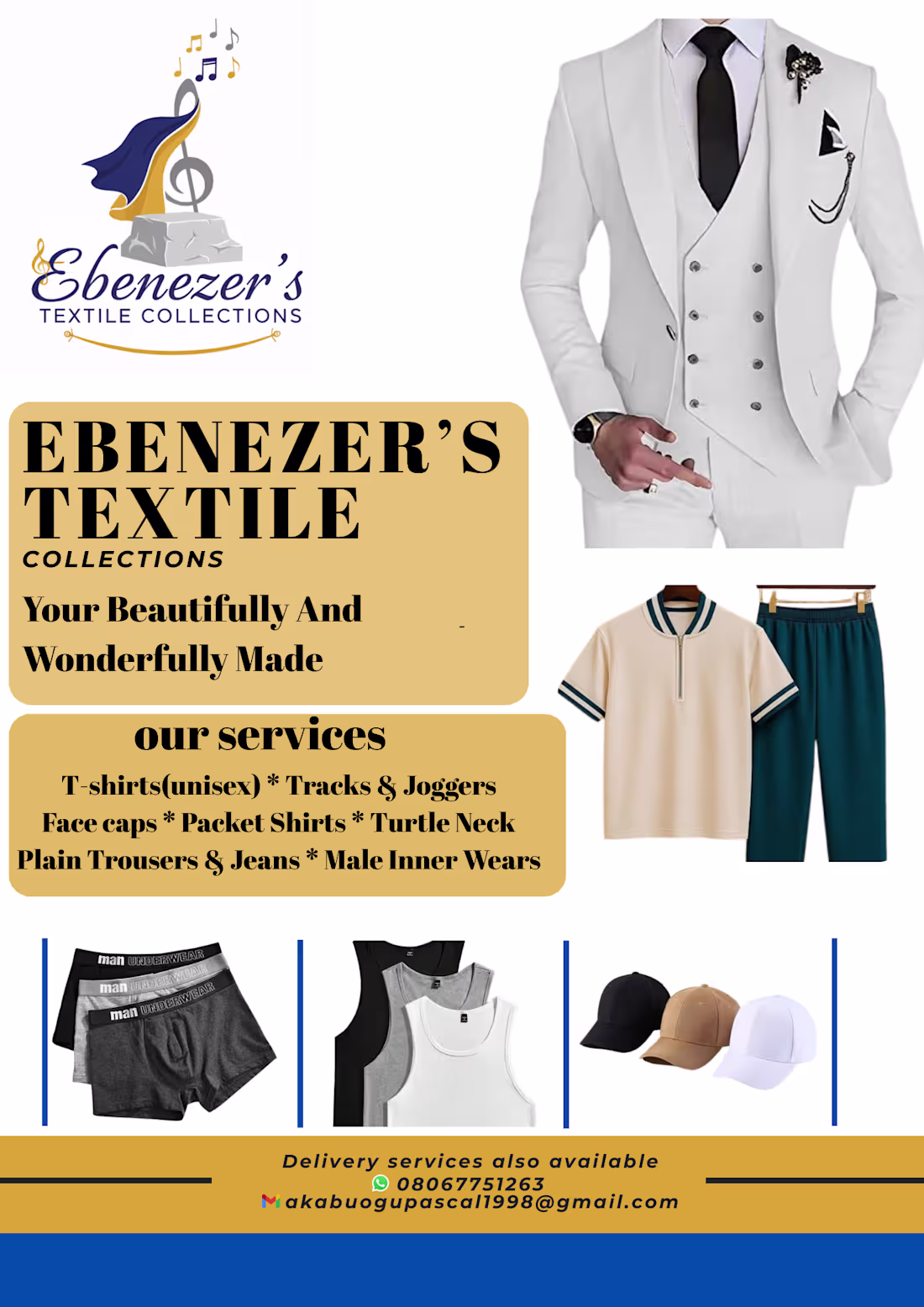 Cover image for Clean, stylish flyer showcasing premium fashion pieces with ...