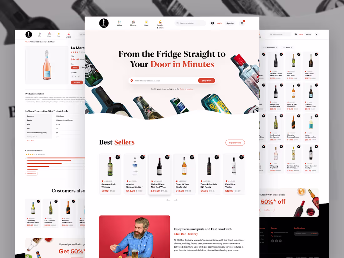 Cover image for eCommerce website for Wine Store