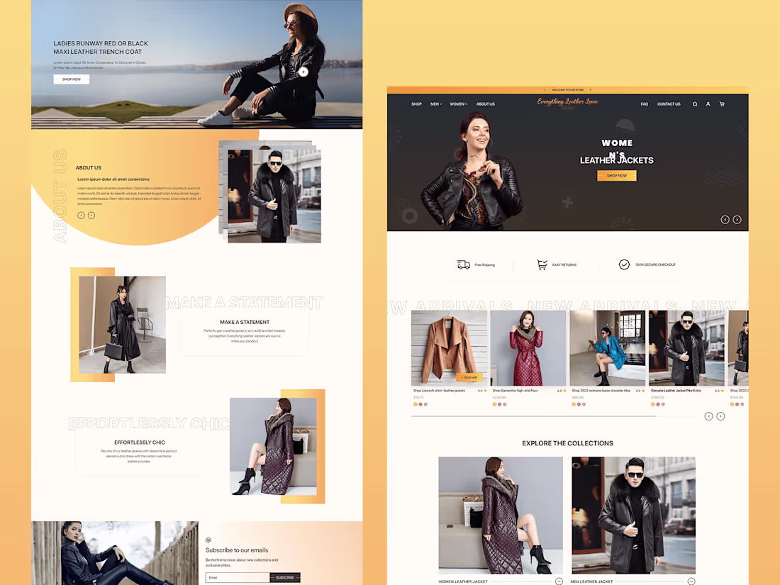 Cover image for Everything Leather Luxe Website