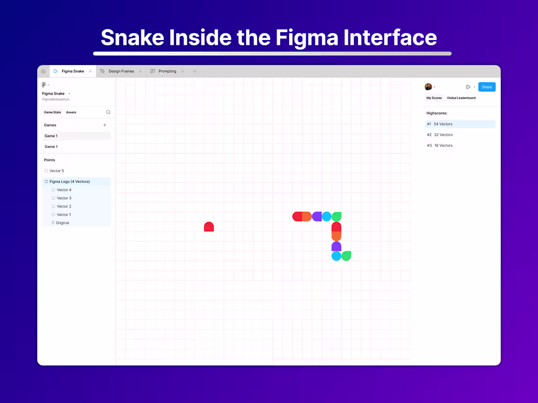 Cover image for Explore Figma Snake: A Snake Game inside Figma