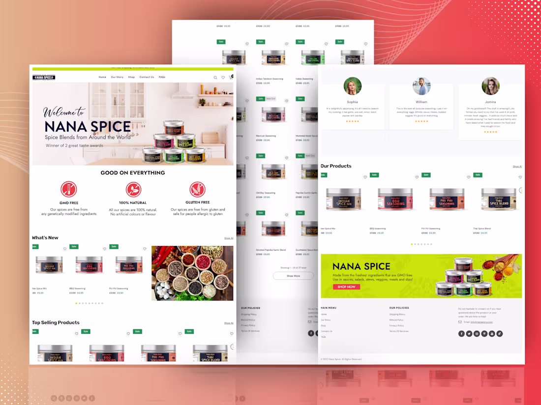 Cover image for Grocery Shopify Store | Spice Brand for Canadian Market Buil...