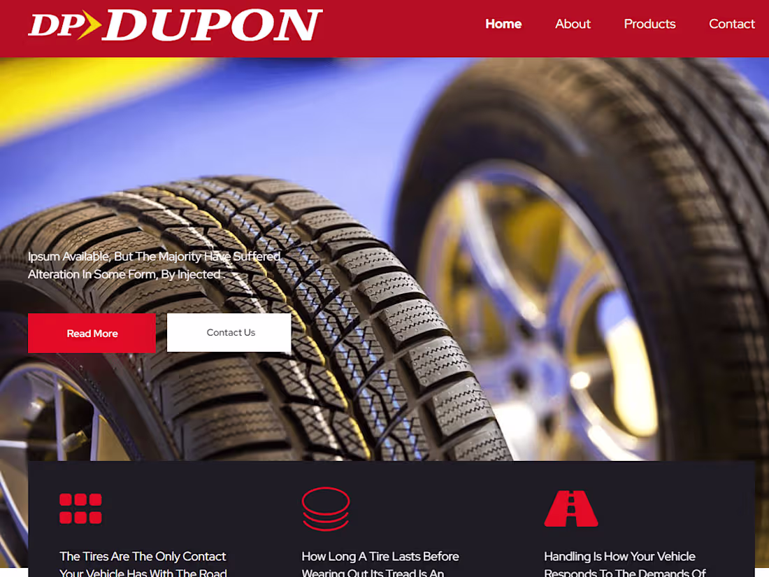 Cover image for A modern website solution for Dupon Tyres