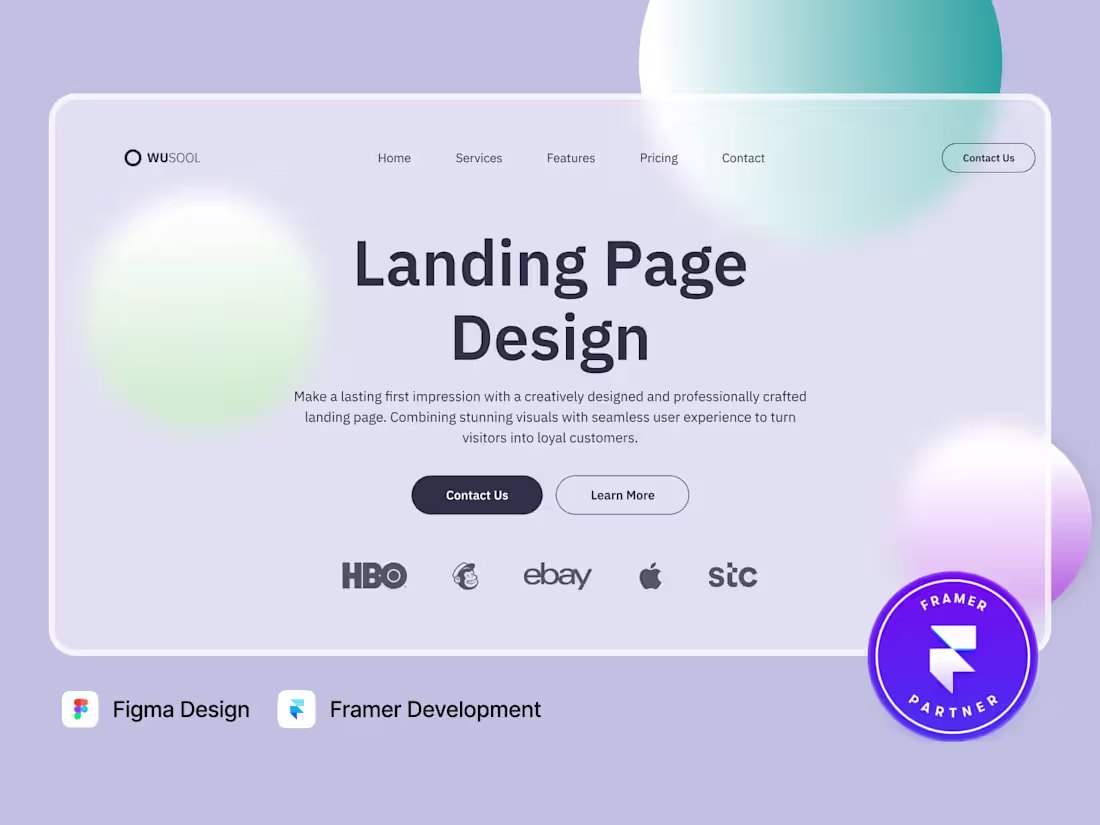 Cover image for Framer Landing Page (Design & Development) ✨✨