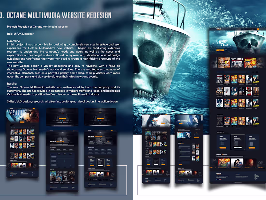 Cover image for Octane Multimedia Website redesign