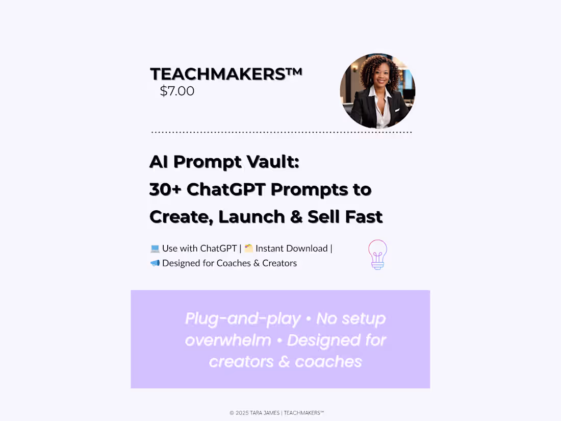 Cover image for Prompt Vault for Creators