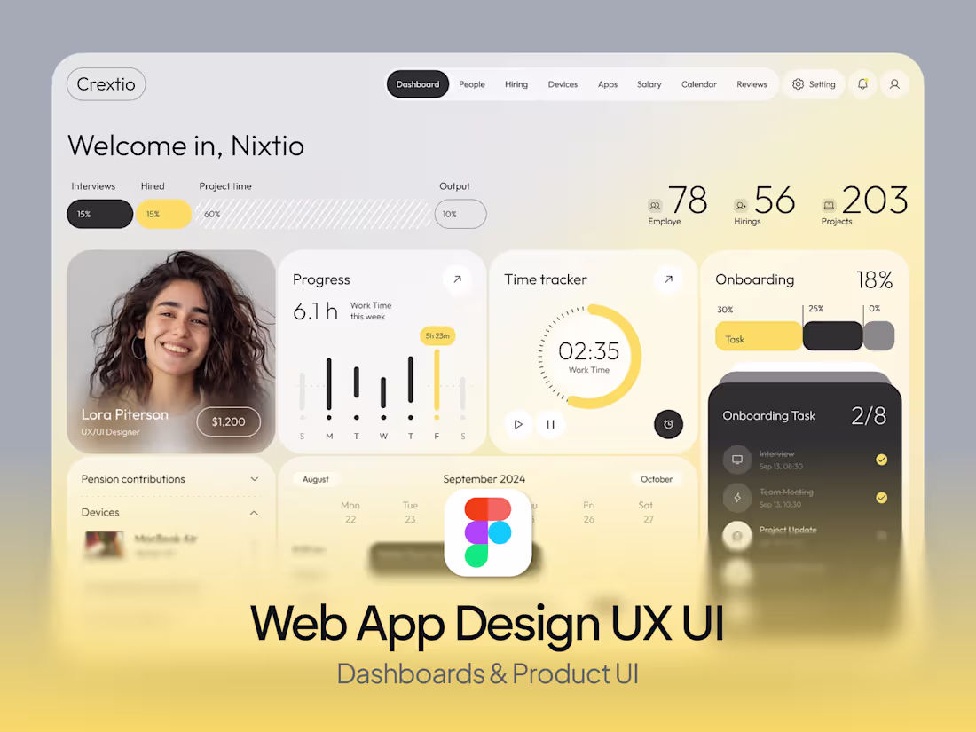 Cover image for Web App Design (Dashboards & Product UI)