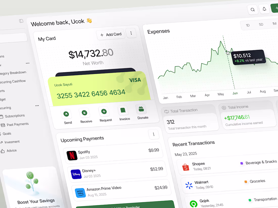 Cover image for Dooit - SaaS Finance Dashboard