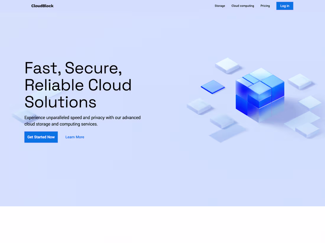 Cover image for CloudBlock Website design and development