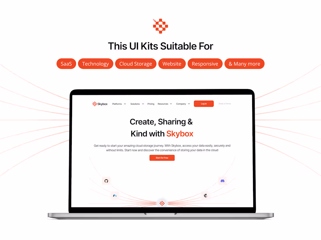 Cover image for Skybox - SaaS Cloud Storage UI Kits
