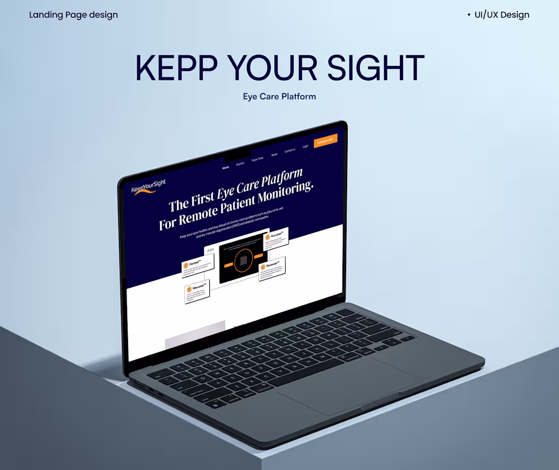 Cover image for Website Design For Eye Care